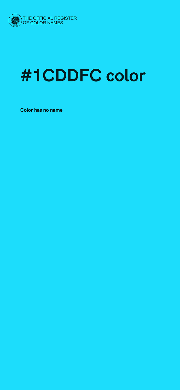 #1CDDFC color image