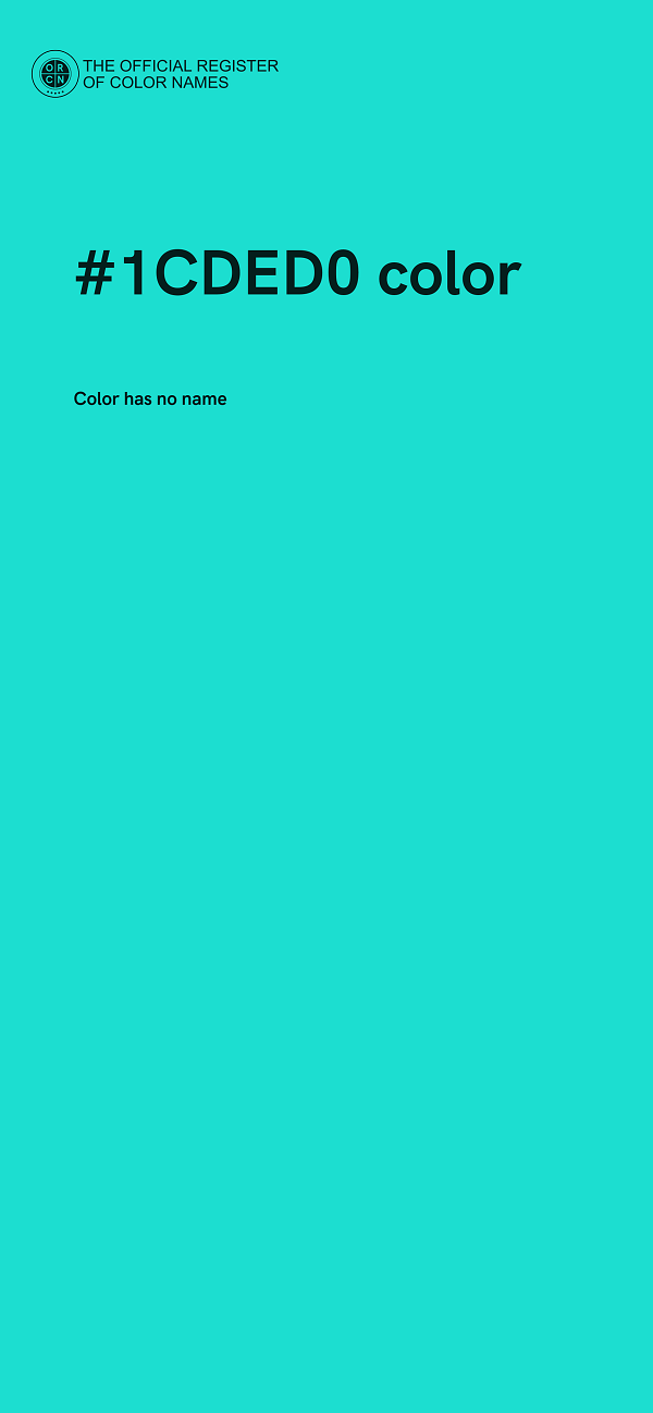 #1CDED0 color image