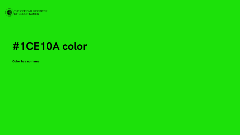 #1CE10A color image