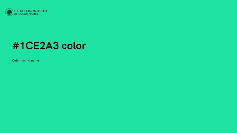 #1CE2A3 color image
