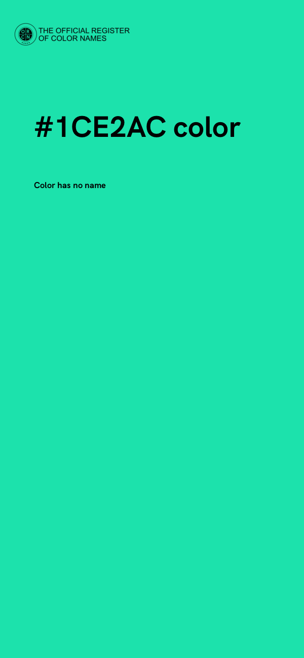 #1CE2AC color image