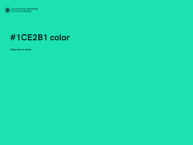 #1CE2B1 color image