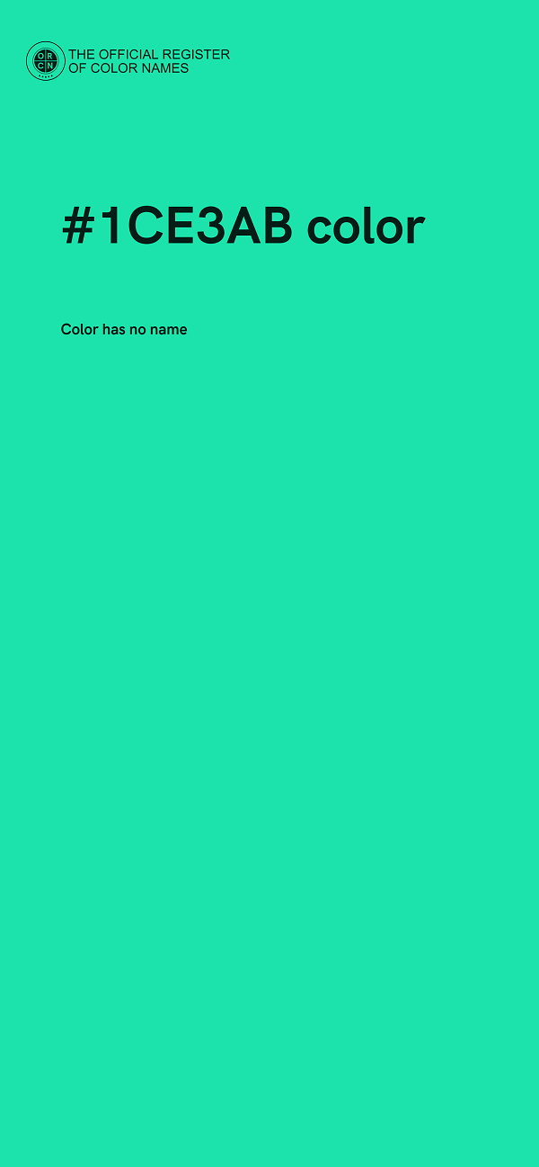 #1CE3AB color image