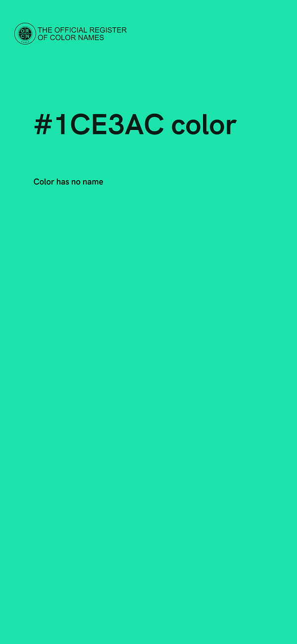 #1CE3AC color image