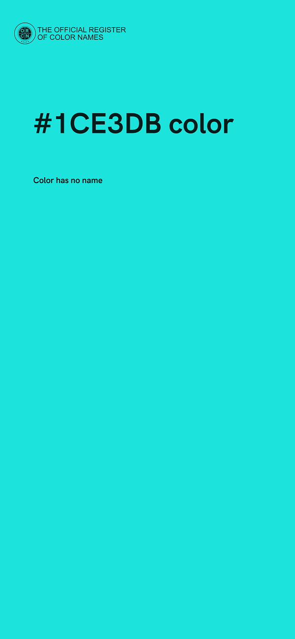 #1CE3DB color image