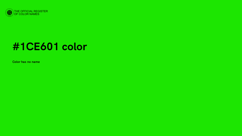 #1CE601 color image