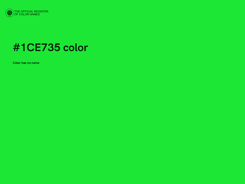 #1CE735 color image
