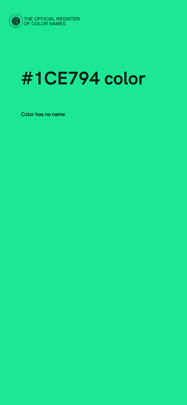 #1CE794 color image