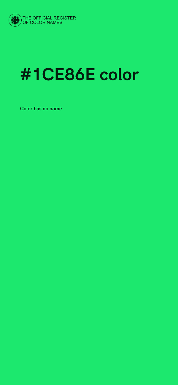#1CE86E color image
