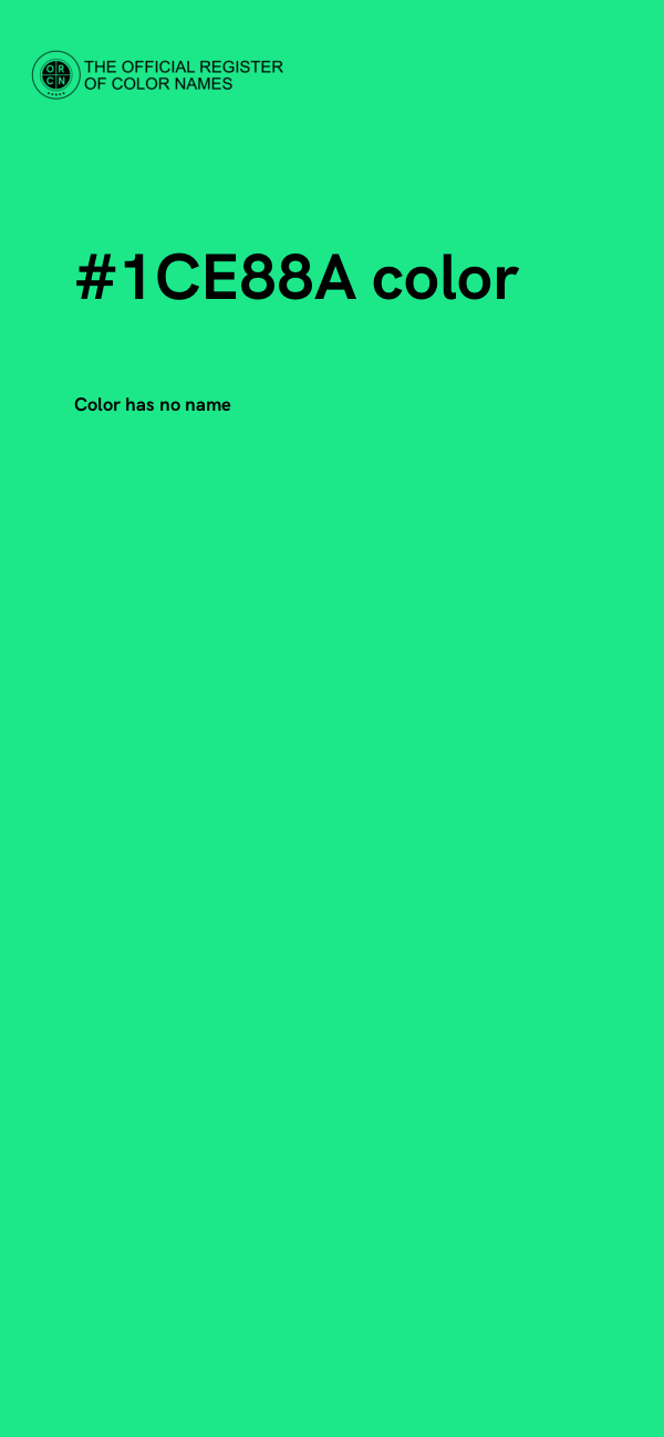 #1CE88A color image