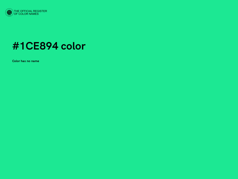 #1CE894 color image