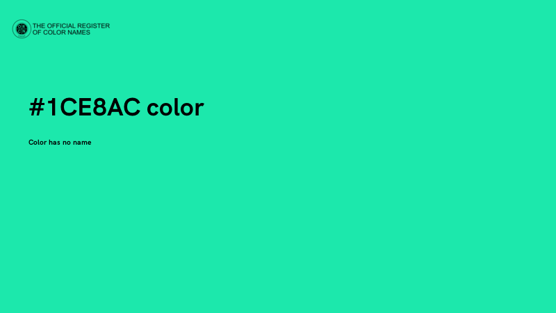 #1CE8AC color image