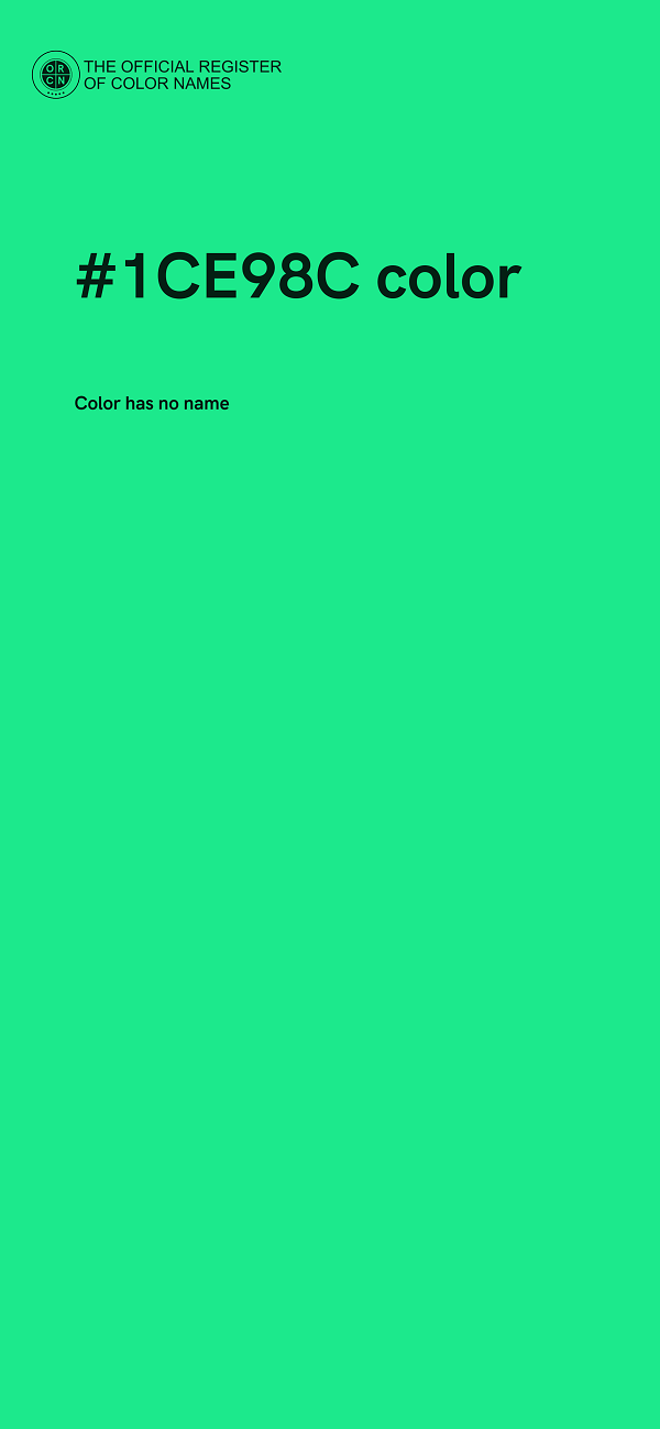 #1CE98C color image
