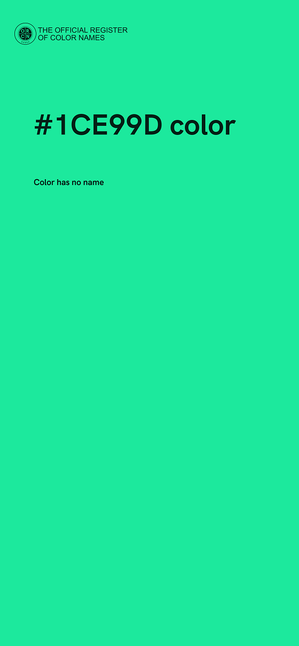 #1CE99D color image
