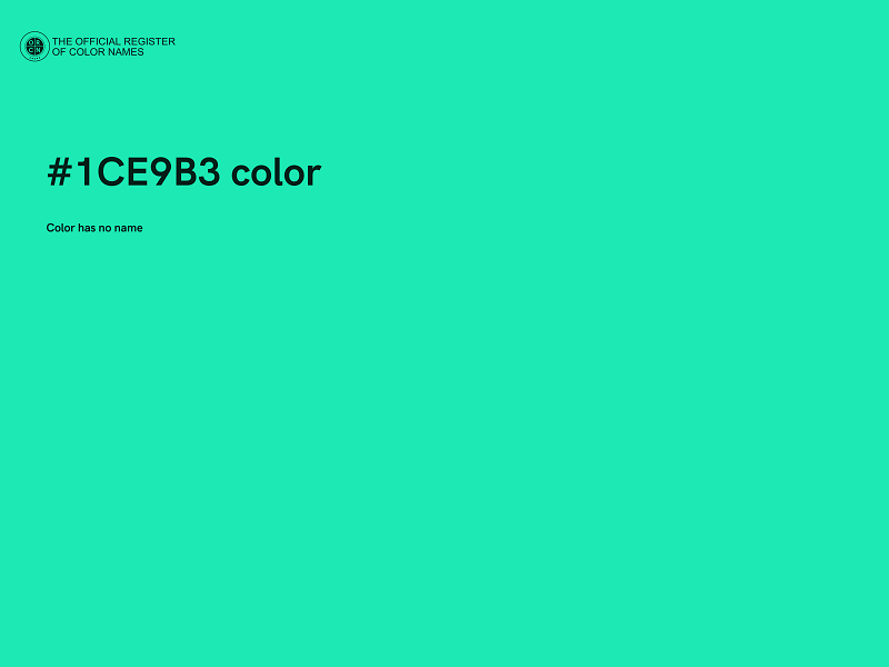 #1CE9B3 color image