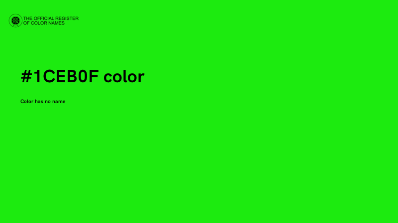 #1CEB0F color image