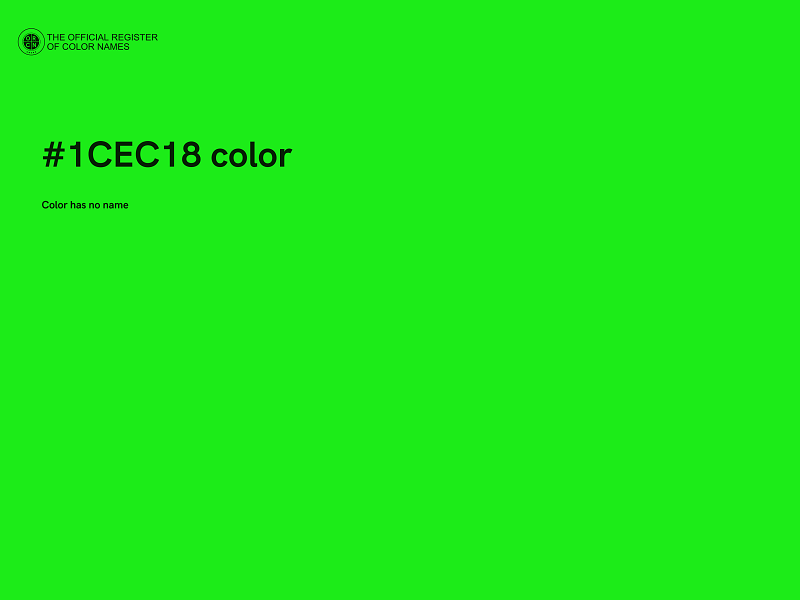 #1CEC18 color image