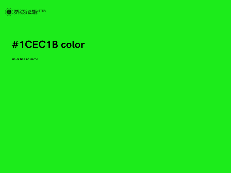 #1CEC1B color image