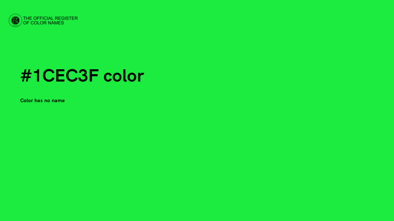 #1CEC3F color image