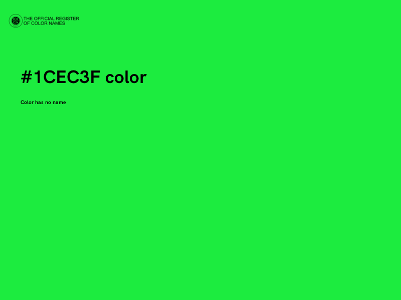 #1CEC3F color image