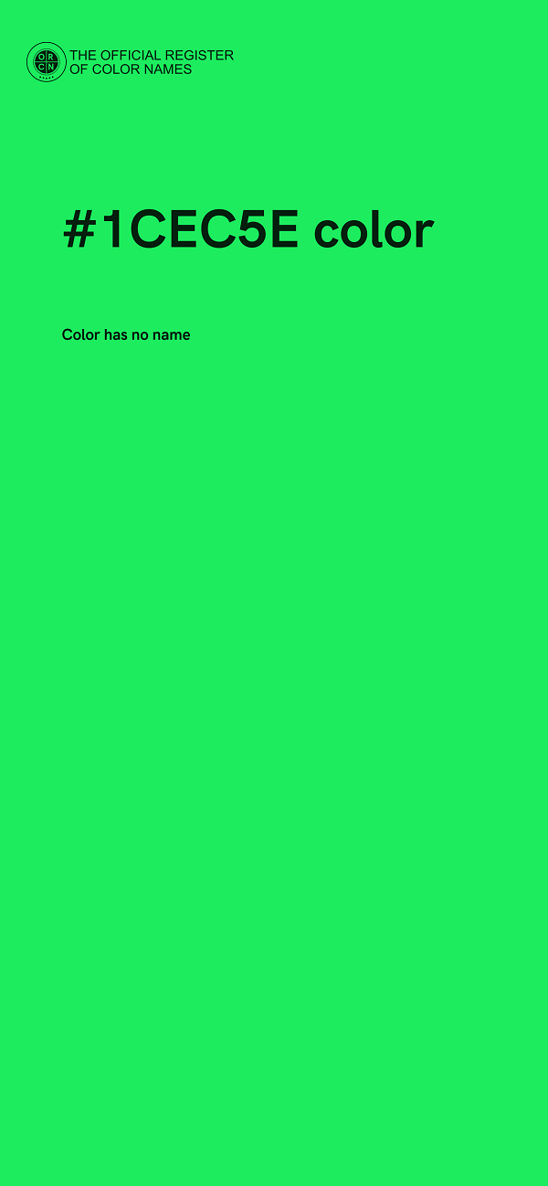 #1CEC5E color image