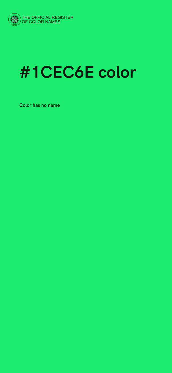 #1CEC6E color image