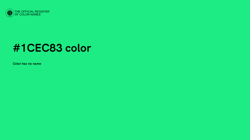 #1CEC83 color image