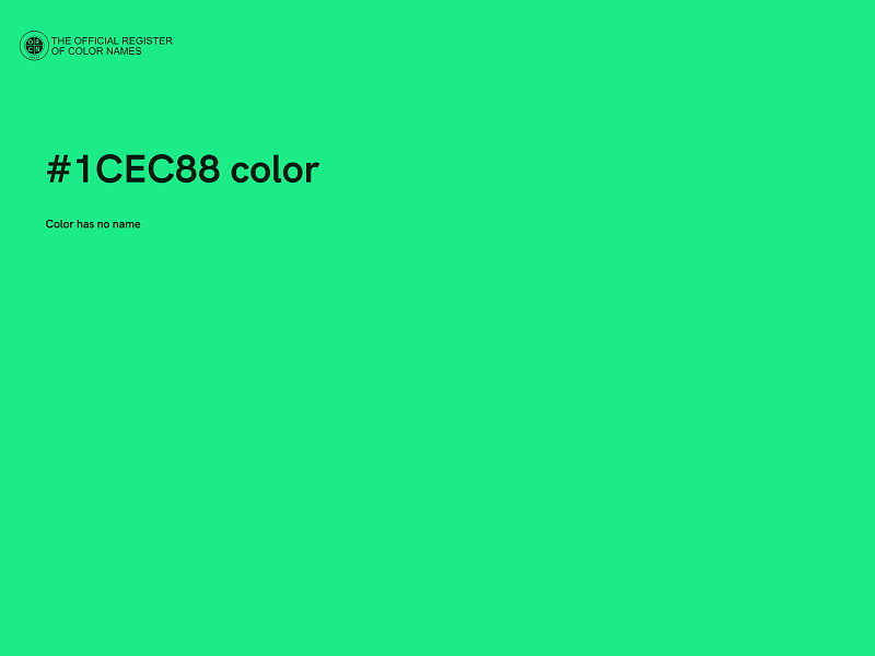 #1CEC88 color image