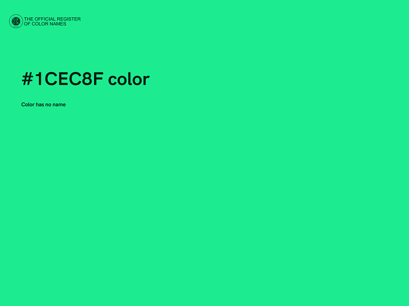 #1CEC8F color image