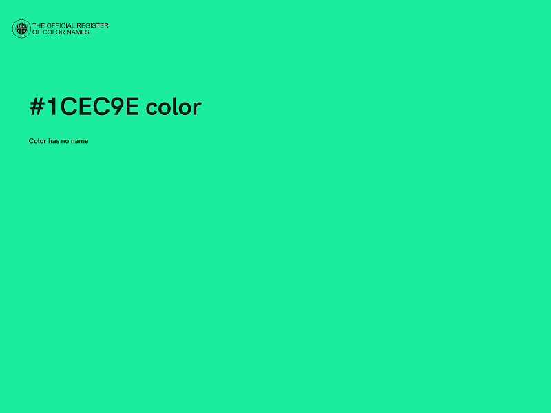 #1CEC9E color image