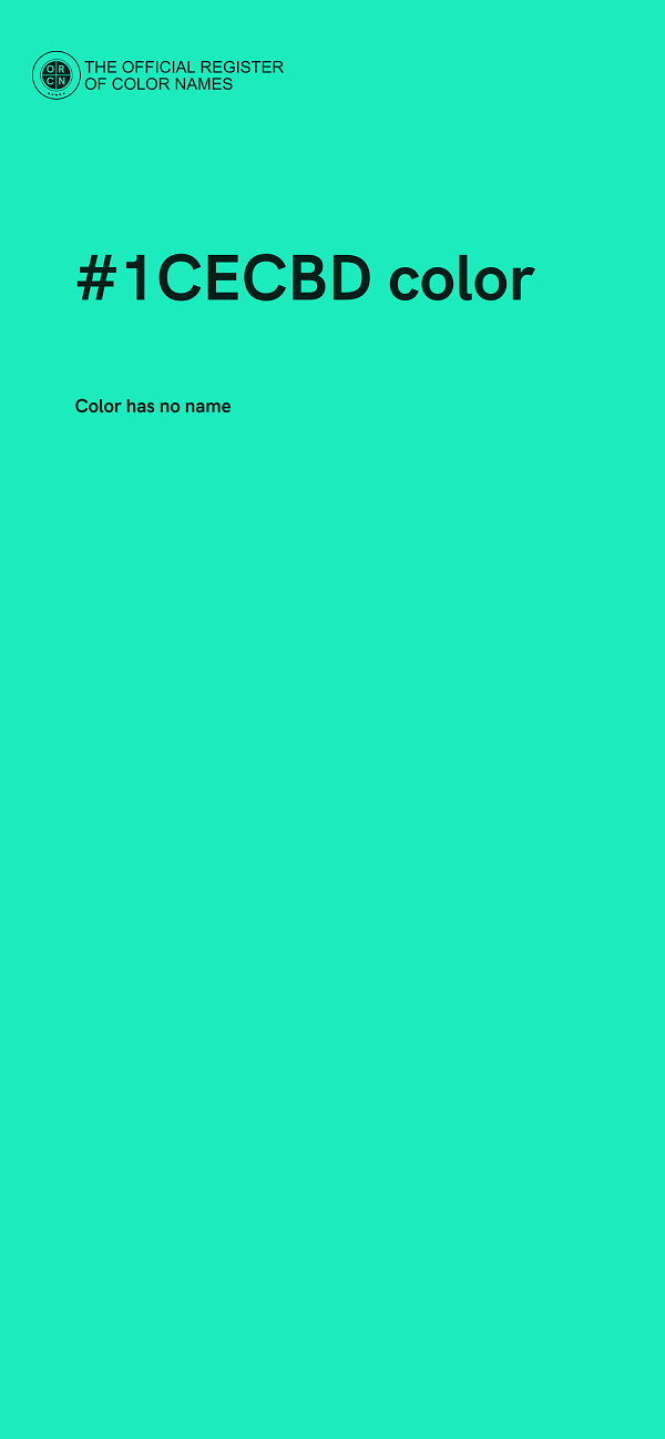 #1CECBD color image