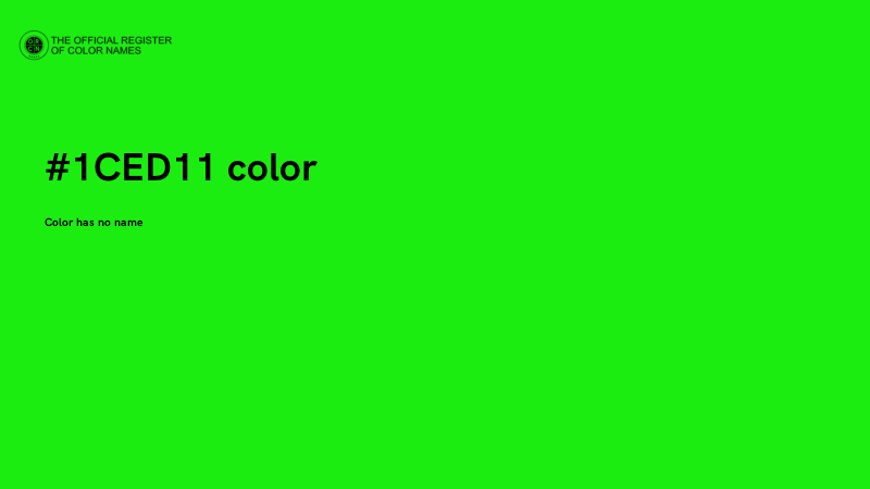 #1CED11 color image