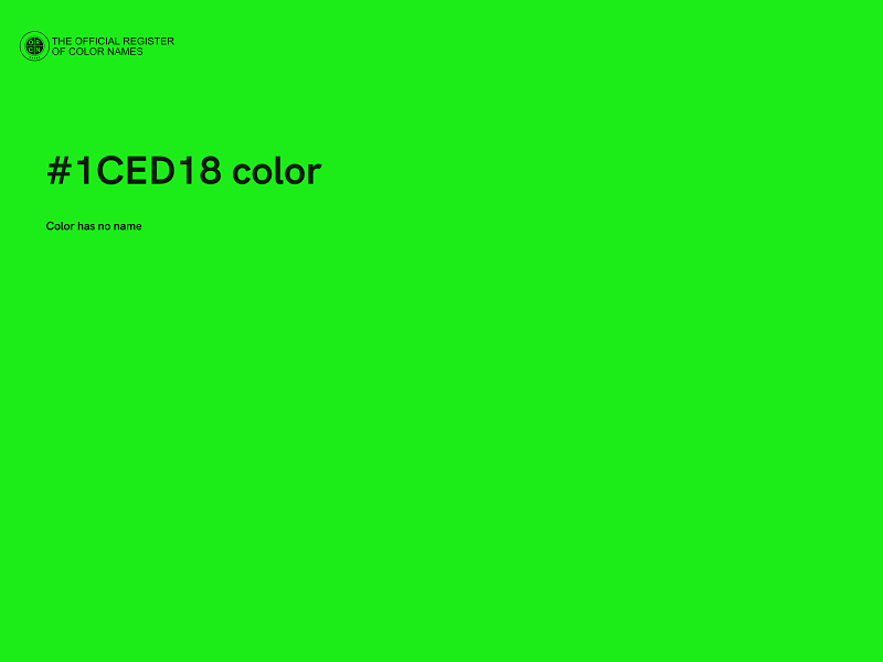 #1CED18 color image