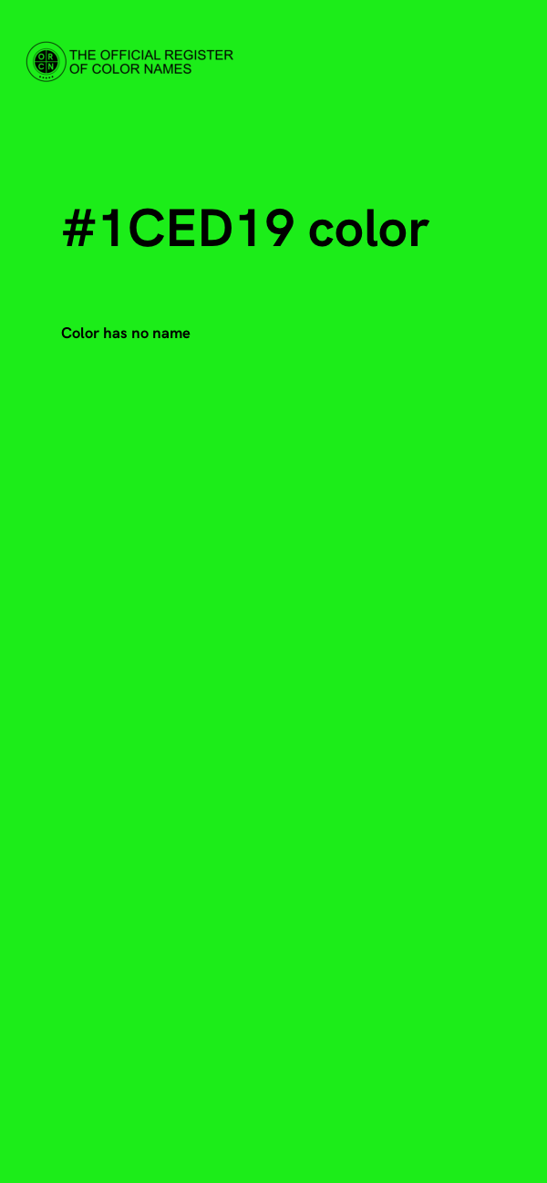 #1CED19 color image