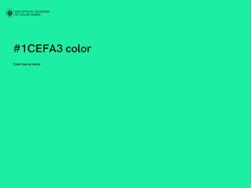 #1CEFA3 color image