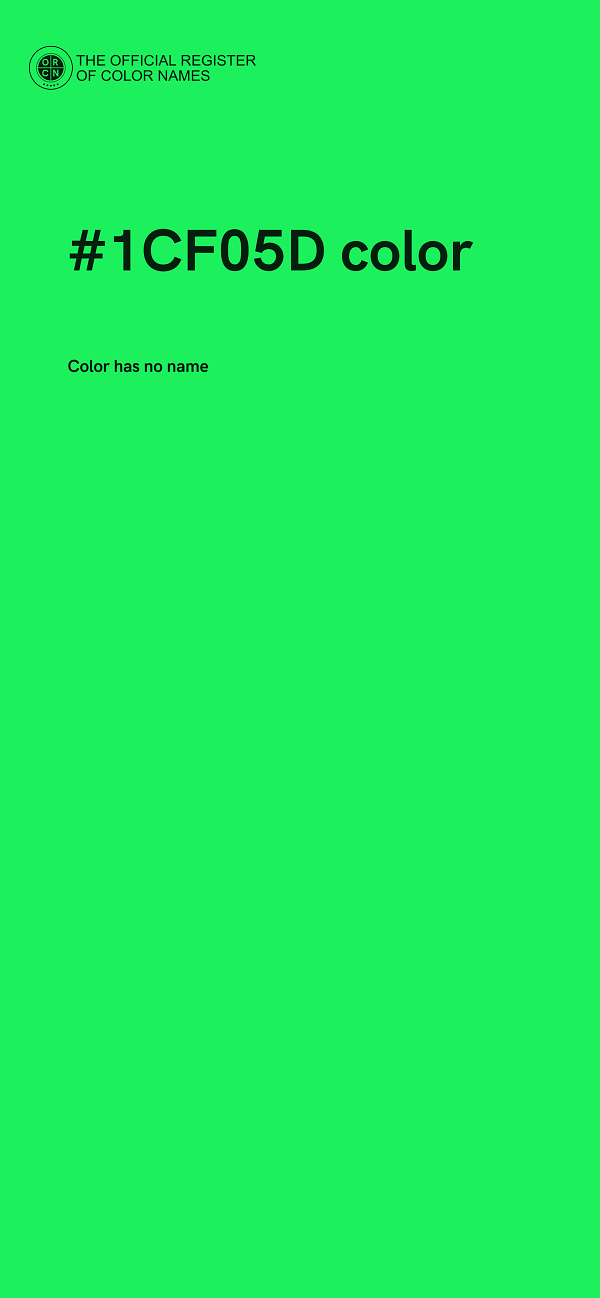 #1CF05D color image