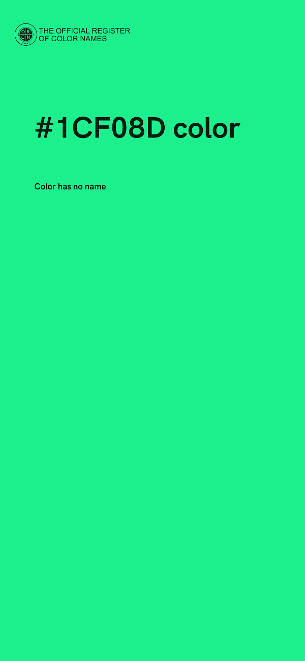 #1CF08D color image