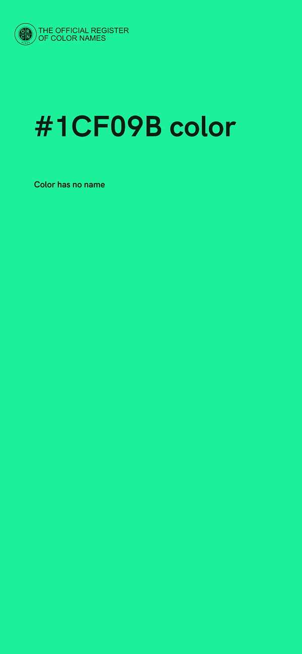 #1CF09B color image