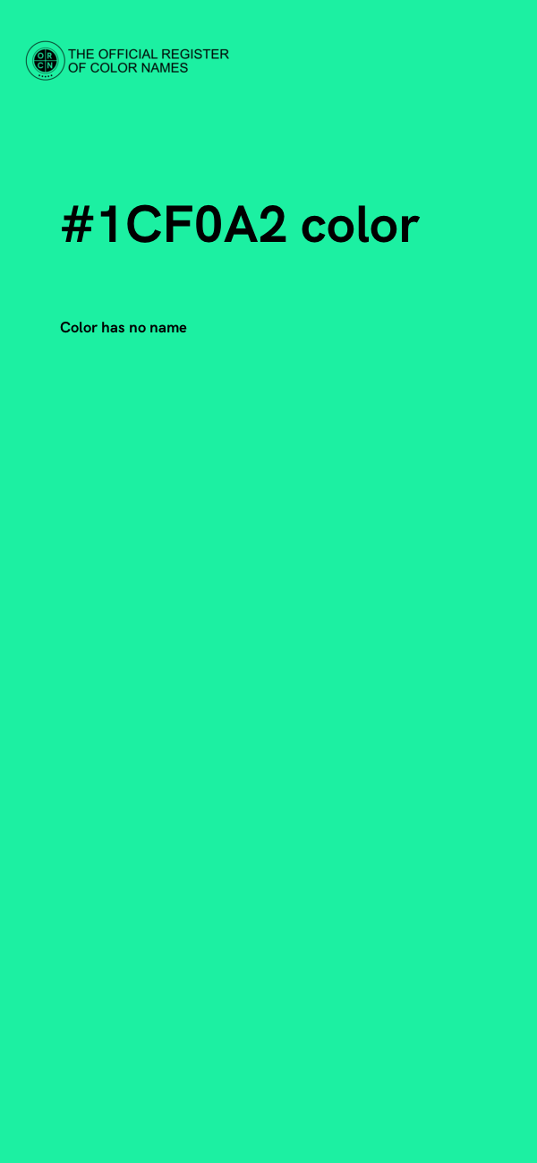 #1CF0A2 color image