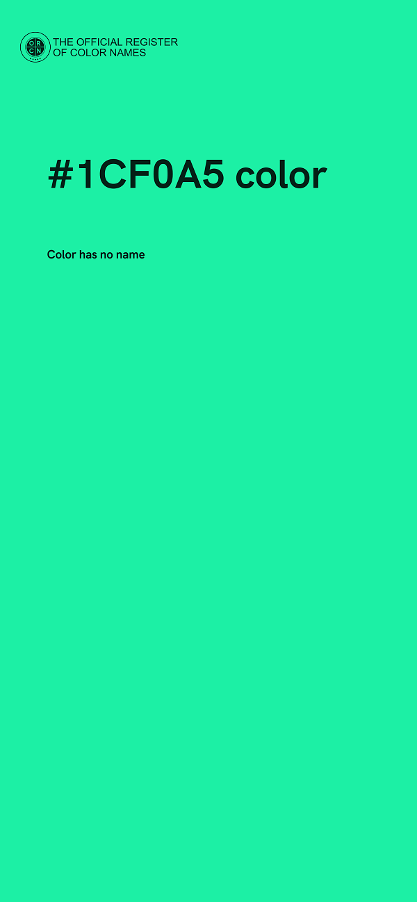 #1CF0A5 color image