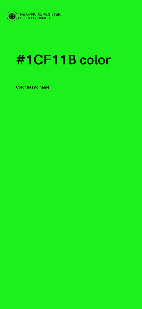 #1CF11B color image