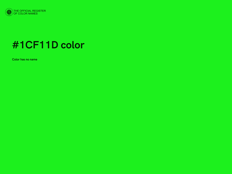 #1CF11D color image