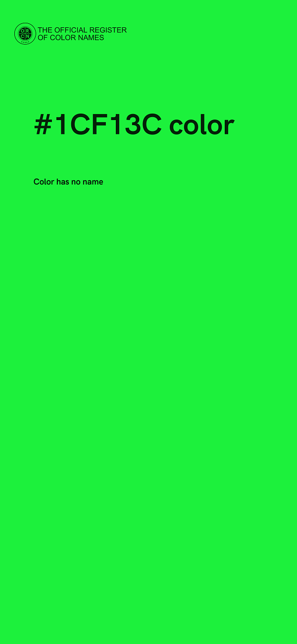 #1CF13C color image