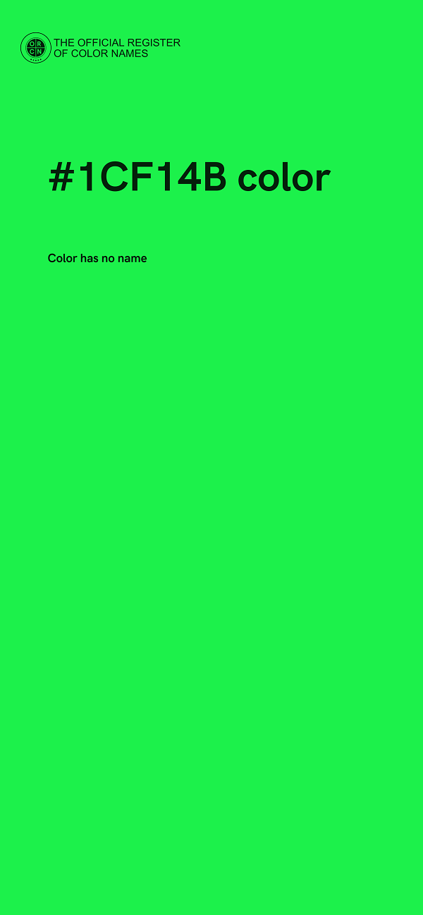 #1CF14B color image