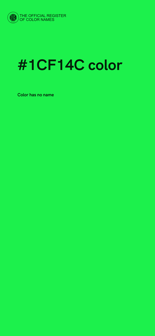 #1CF14C color image