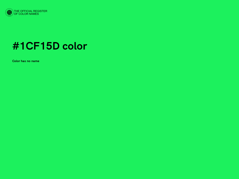 #1CF15D color image