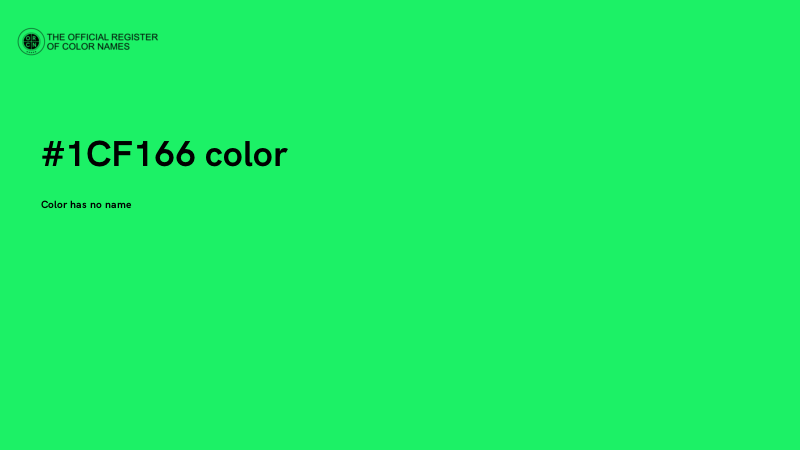 #1CF166 color image