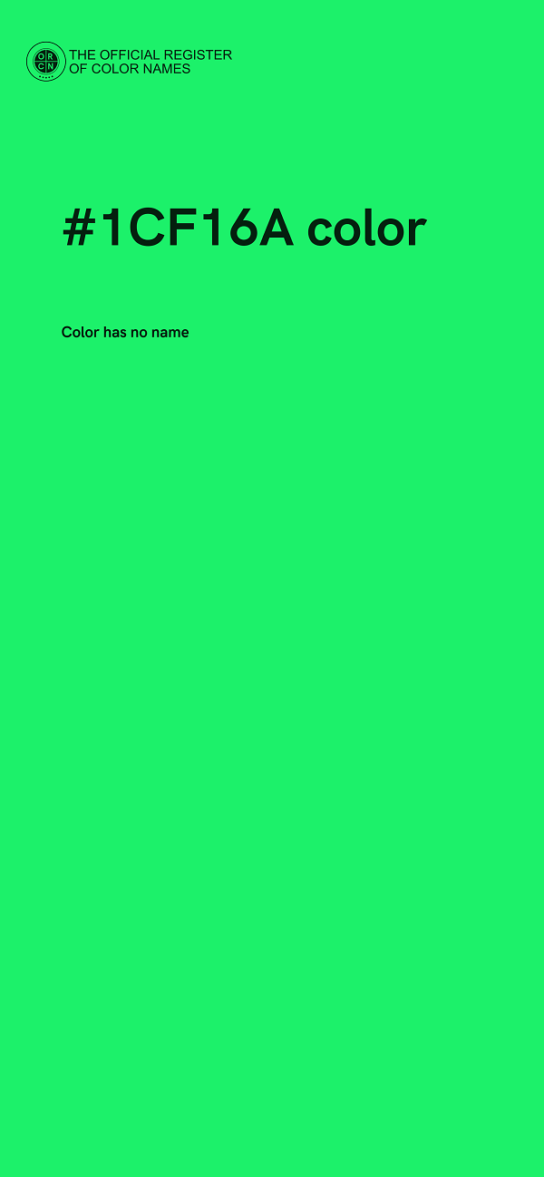 #1CF16A color image