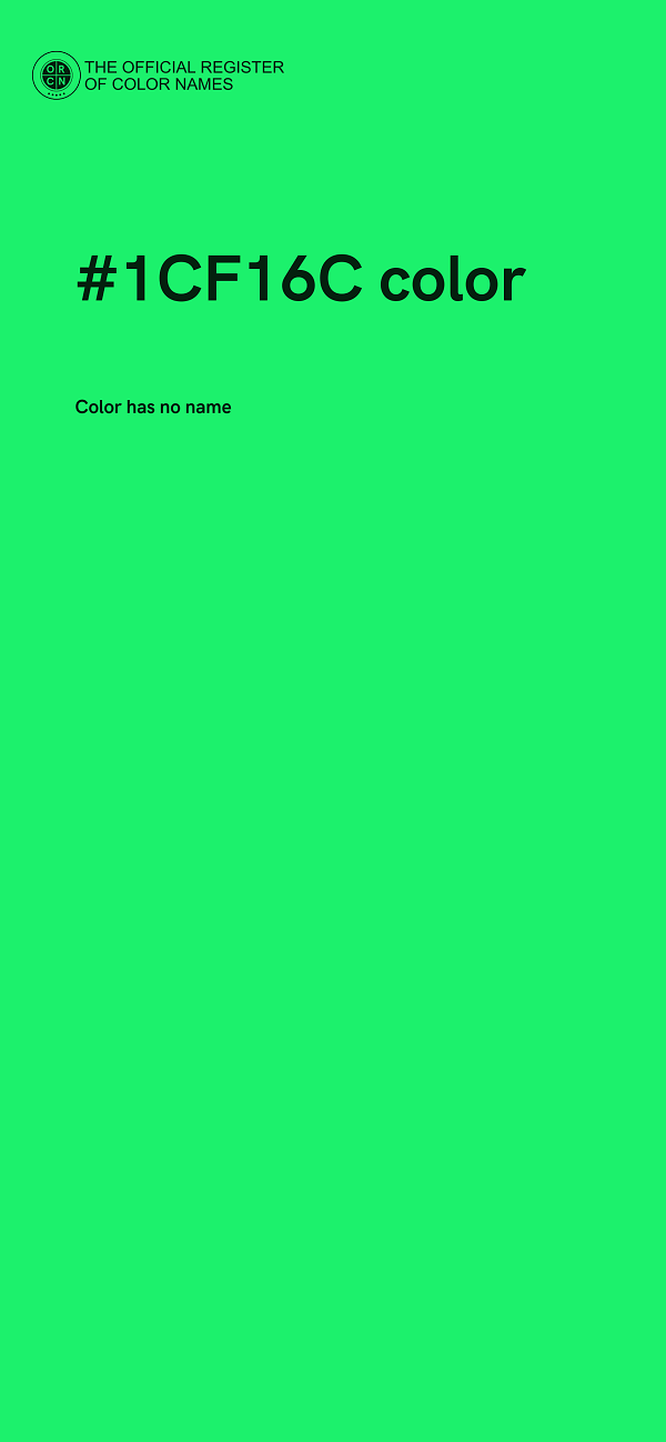 #1CF16C color image
