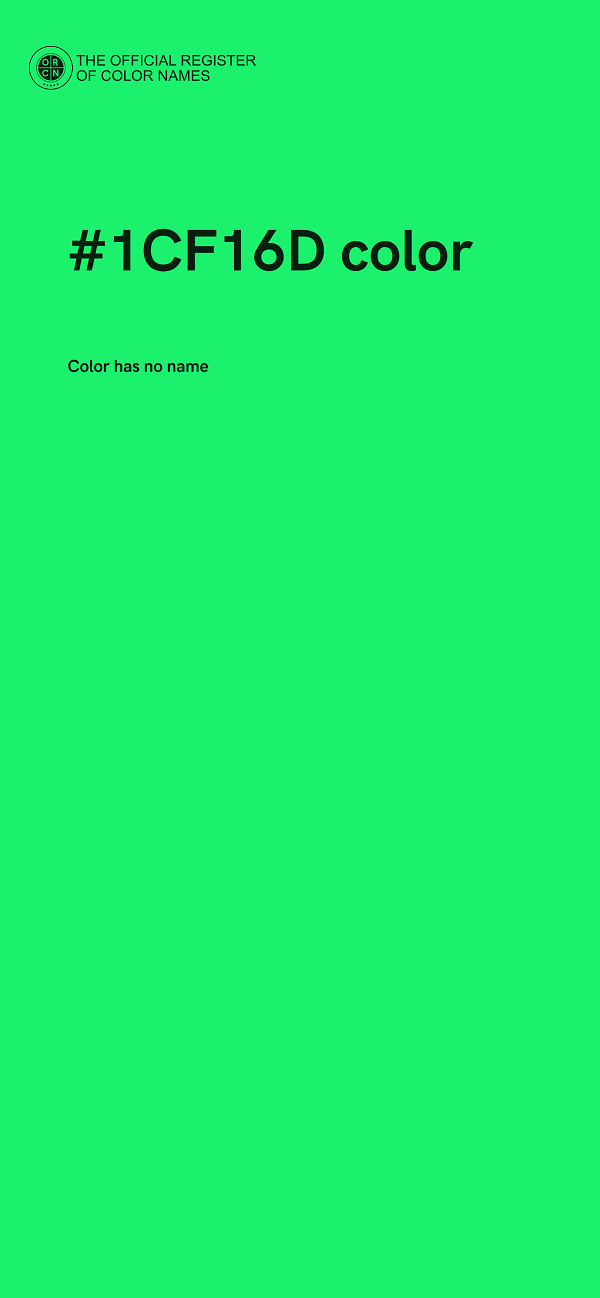 #1CF16D color image